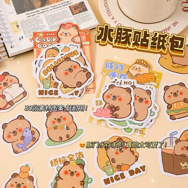 STICKER CAPYBARA CON BOLSA 30U