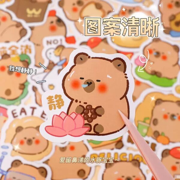 STICKER CAPYBARA CON BOLSA 30U