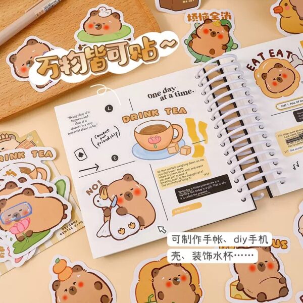 STICKER CAPYBARA CON BOLSA 30U