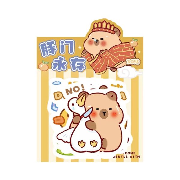 STICKER CAPYBARA CON BOLSA 30U