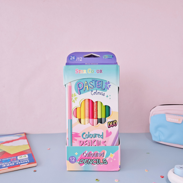 LAPICES DE COLORES 12U DE DOBLE PUNTA 410028