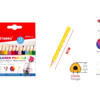 LAPICES DE COLORES 12U PEQUEÑOS ¨MOTARRO¨