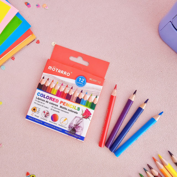 LAPICES DE COLORES 12U PEQUEÑOS ¨MOTARRO¨