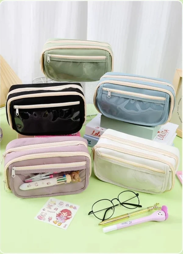 CARTUCHERA PASTEL DOBLE CIERRE UT529067