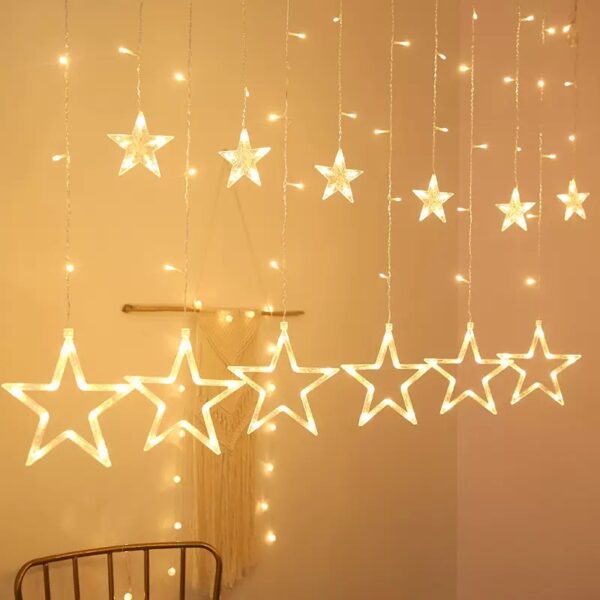 LUCES CORTINA ESTRELLA Y ESTERELLA (bolsa)